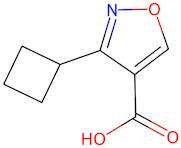 3-Cyclobutylisoxazole-4-carboxylic acid