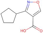 3-Cyclopentylisoxazole-4-carboxylic acid