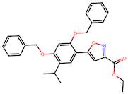 Ethyl 5-(2,4-bis(benzyloxy)-5-isopropylphenyl)isoxazole-3-carboxylate