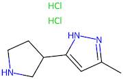 3-Methyl-5-(pyrrolidin-3-yl)-1H-pyrazole dihydrochloride