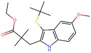 Ethyl 3-(3-(tert-Butylthio)-5-methoxy-1H-indol-2-yl)-2,2-dimethylpropanoate