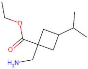 Ethyl 1-(aminomethyl)-3-isopropylcyclobutane-1-carboxylate