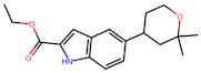 Ethyl 5-(2,2-dimethyltetrahydro-2H-pyran-4-yl)-1H-indole-2-carboxylate