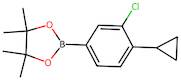 2-(3-Chloro-4-cyclopropylphenyl)-4,4,5,5-tetramethyl-1,3,2-dioxaborolane