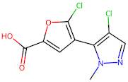 5-Chloro-4-(4-chloro-1-methyl-1H-pyrazol-5-yl)furan-2-carboxylic acid