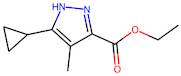 Ethyl 5-cyclopropyl-4-methyl-1H-pyrazole-3-carboxylate