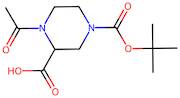 1-Acetyl-4-(tert-butoxycarbonyl)piperazine-2-carboxylic acid