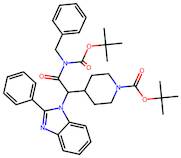 tert-Butyl 4-(2-(benzyl(tert-butoxycarbonyl)amino)-2-oxo-1-(2-phenyl-1H-benzo[d]imidazol-1-yl)ethy…