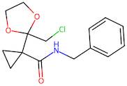 N-Benzyl-1-(2-(chloromethyl)-1,3-dioxolan-2-yl)cyclopropane-1-carboxamide