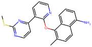 6-Methyl-5-((3-(2-(methylthio)pyrimidin-4-yl)pyridin-2-yl)oxy)naphthalen-1-amine