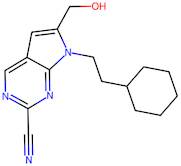 7-(2-Cyclohexylethyl)-6-(hydroxymethyl)-7H-pyrrolo[2,3-d]pyrimidine-2-carbonitrile