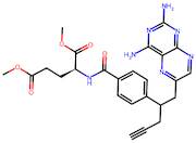 (2S)-dimethyl 2-(4-(1-(2,4-diaminopteridin-6-yl)pent-4-yn-2-yl)benzamido)pentanedioate