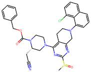 Benzyl (2S)-4-(7-(8-chloronaphthalen-1-yl)-2-(methylsulfinyl)-5,6,7,8-tetrahydropyrido[3,4-d]pyrim…