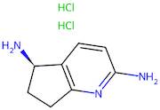 (R)-6,7-Dihydro-5H-cyclopenta[b]pyridine-2,5-diamine dihydrochloride