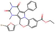 (S)-Ethyl 6-(5-bromofuran-2-yl)-7,9-dimethyl-8,10-dioxo-11-phenyl-7,8,9,10-tetrahydro-6H-benzo[b]p…