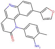 1-(3-amino-4-methylphenyl)-9-(furan-3-yl)benzo[h][1,6]naphthyridin-2(1H)-one