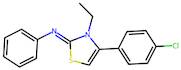 (Z)-4-(4-Chlorophenyl)-3-ethyl-N-phenylthiazol-2(3H)-imine