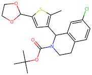 tert-Butyl 1-(5-(1,3-dioxolan-2-yl)-2-methylthiophen-3-yl)-7-chloro-3,4-dihydroisoquinoline-2(1H...