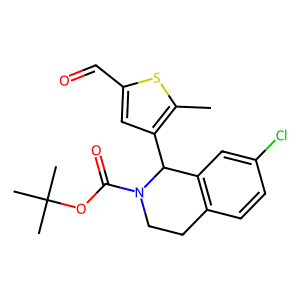 tert-Butyl 7-chloro-1-(5-formyl-2-methylthiophen-3-yl)-3,4-dihydroisoquinoline-2(1H)-carboxylate