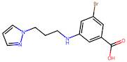 3-((3-(1H-Pyrazol-1-yl)propyl)amino)-5-bromobenzoic acid