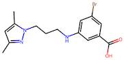 3-Bromo-5-((3-(3,5-dimethyl-1H-pyrazol-1-yl)propyl)amino)benzoic acid