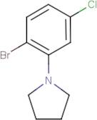 1-Bromo-4-chloro-2-pyrrolidinobenzene