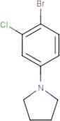 1-Bromo-2-chloro-4-pyrrolidinobenzene