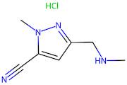 1-Methyl-3-((methylamino)methyl)-1H-pyrazole-5-carbonitrile hydrochloride