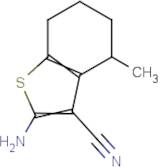 2-Amino-4-methyl-4,5,6,7-tetrahydro-1-benzothiophene-3-carbonitrile