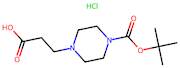 3-{4-[(tert-butoxy)carbonyl]piperazin-1-yl}propanoic acid hydrochloride