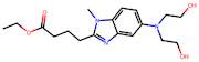 Ethyl 4-(5-(bis(2-hydroxyethyl)amino)-1-methyl-1H-benzo[d]imidazol-2-yl)butanoate