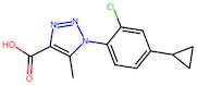 1-(2-Chloro-4-cyclopropylphenyl)-5-methyl-1H-1,2,3-triazole-4-carboxylic acid