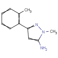 2-Methyl-5-(2-methylphenyl)pyrazol-3-amine