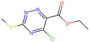 Ethyl 5-chloro-3-(methylthio)-1,2,4-triazine-6-carboxylate