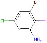 3-Bromo-5-chloro-2-iodoaniline