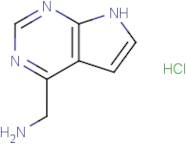 (7H-Pyrrolo[2,3-d]pyrimidin-4-yl)methanamine, HCl