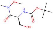 Tert-butyl (S)-(3-hydroxy-1-(methoxy(methyl)amino)-1-oxopropan-2-yl)carbamate