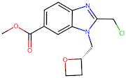 (S)-Methyl 2-(chloromethyl)-1-(oxetan-2-ylmethyl)-1H-benzo[d]imidazole-6-carboxylate