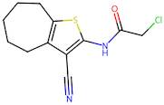 2-Chloro-N-(3-cyano-5,6,7,8-tetrahydro-4H-cyclohepta[b]thiophen-2-yl)acetamide