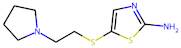 5-((2-(Pyrrolidin-1-yl)ethyl)thio)thiazol-2-amine