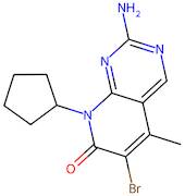 2-Amino-6-bromo-8-cyclopentyl-5-methylpyrido[2,3-d]pyrimidin-7(8H)-one