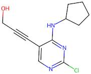 3-[2-Chloro-4-(cyclopentylamino)-5-pyrimidinyl]-2-propyn-1-ol