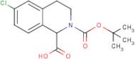 6-Chloro-1,2,3,4-tetrahydroisoquinoline-1-carboxylic acid, N-BOC protected