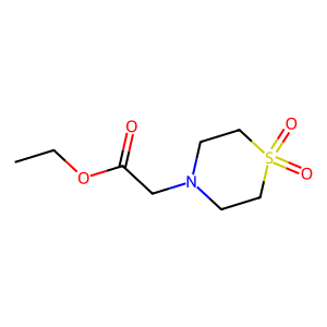 Ethyl 2-(1,1-dioxidothiomorpholino)acetate