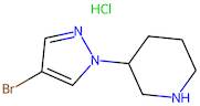 3-(4-Bromo-1H-pyrazol-1-yl)piperidine hydrochloride