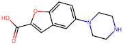 5-(Piperazin-1-yl)benzofuran-2-carboxylic acid