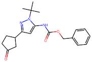 Benzyl (1-(tert-butyl)-3-(3-oxocyclopentyl)-1H-pyrazol-5-yl)carbamate