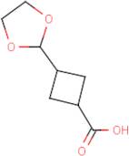 3-(1,3-Dioxolan-2-yl)cyclobutanecarboxylic acid