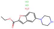 5-(1-Piperazinyl)-2-benzofurancarboxylic acid ethyl ester dihydrochloride hydrate