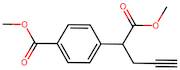 Methyl 4-(1-methoxy-1-oxopent-4-yn-2-yl)benzoate